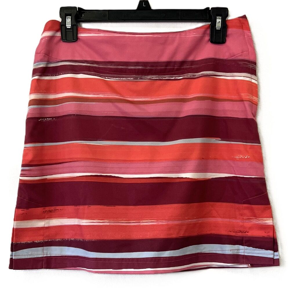 Lija Skort Striped Womens Golf Tennis Skirt Size 4